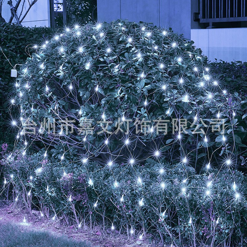 Lámpara de red de pesca enchufable Lámpara de color decoración de Año Nuevo Lámpara de red LED decoración de patio al aire libre Villa lámpara de cadena impermeable Lámpara de paisaje