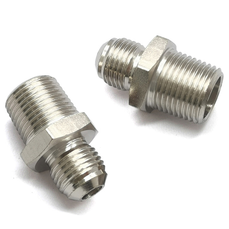 Accesorios de adaptador de AN6-3 de aceite de níquel y rodillo de hierro para tubería de aceite roscado 8NPT modificado
