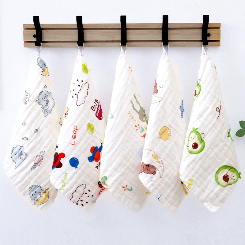 Детские хлопчатобумажные марлевые полотенца для мытья лица Специальные мягкие маленькие квадратные полотенца полотенце полотенце для детей малышей детские товары