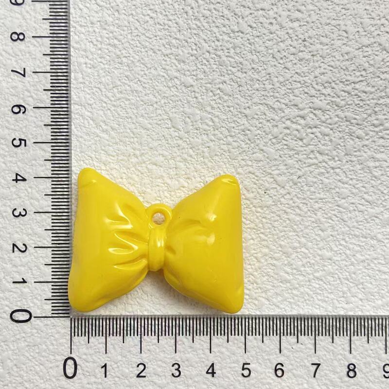 彩色树脂大号领结蝴蝶结吊坠diy手机链钥匙扣配件材手串吊坠挂件|undefined