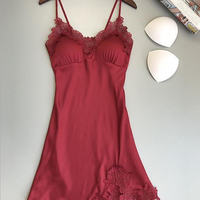 Factory Supply Hot Sale Sexy Split Pajamas Set Sexy Lace Sling New