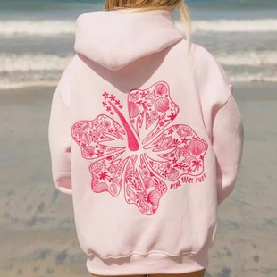 New Version of European Size Cross-Border Best-Selling Women's Sweatshirt Chasing Sunsets Sweatshirt Hoodie Printed Jacket