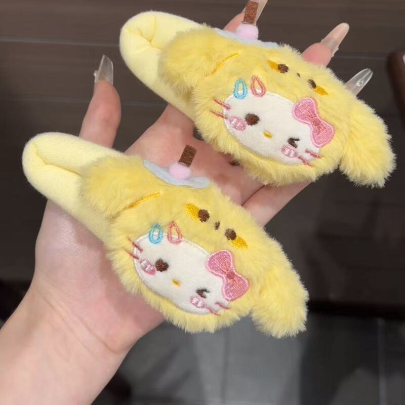 漫画人形ぬいぐるみレッサーパンダヘアピンサイドクリップ大型BBクリップヘアアクセサリーヘアピンメイクアップクリップぬいぐるみ|undefined