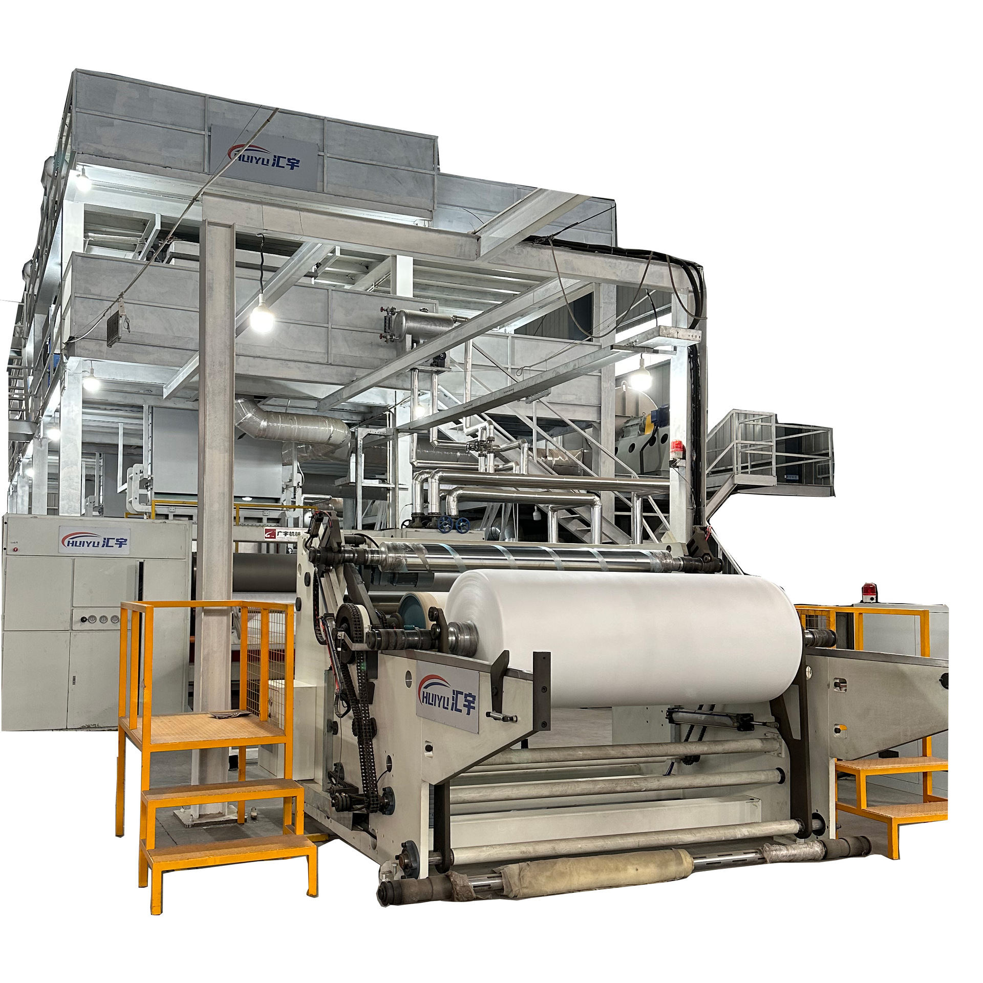 湖北汇宇机械全新3.2米SMMSPP纺熔无纺布生产线设备