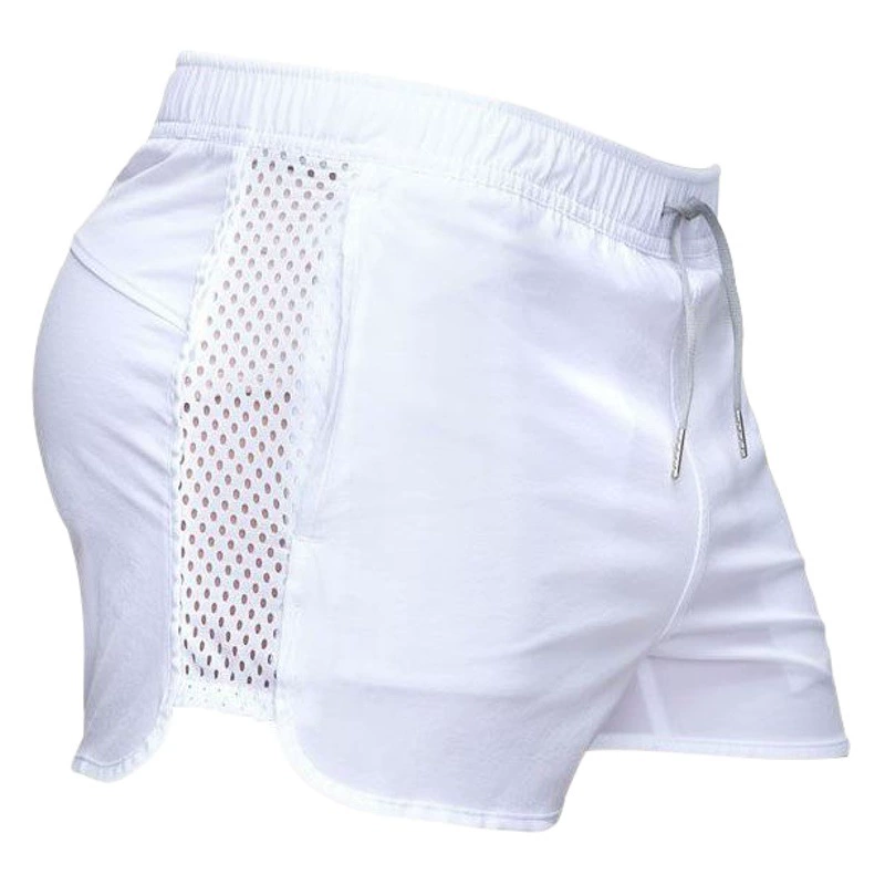 Мужские летние быстросохнущие шорты для марафона, легкой атлетики, пляжа, с эластичной сеткой, в европейском и американском стиле, для фитнеса, серфинга, спринта и других видов спорта.