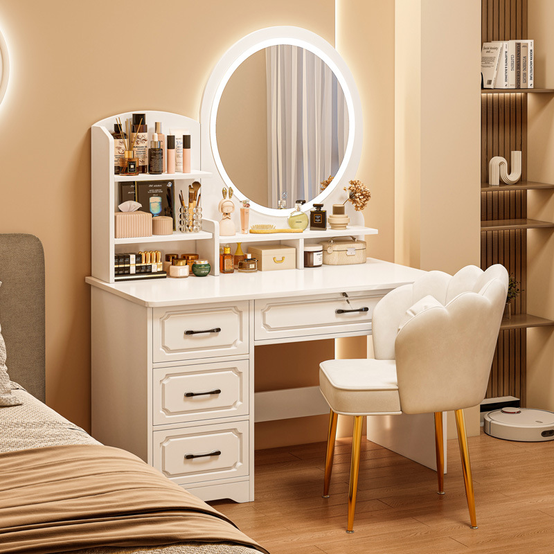 Dressing Table Bedroom Simple Modern Master Bedroom Dressing Table 2025 New Accessible Luxury Dressing Table Mirror Storage Cabinet Dressing Cabinet