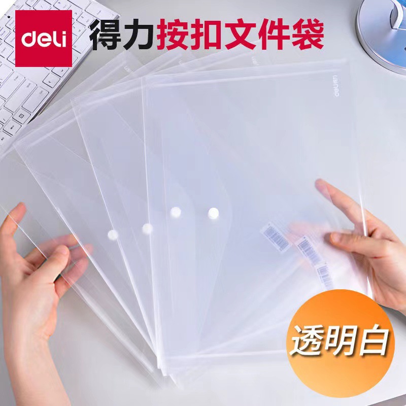 DeLi5505 bolsas de archivos transparentes bolsas de archivos de botón tipo bolsas de botón horizontal bolsas de archivos bolsas de almacenamiento bolsas de archivos