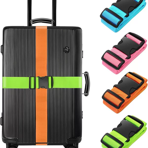Luggage straps, travel suitcase packing straps, luggage binding ropes, shipping reinforcement straps, plastic buckles for trolley cases