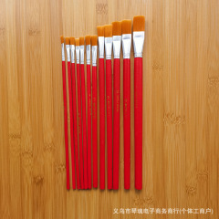 メーカー直販現物赤棒ナイロン毛油絵ペン水粉アクリル彩色絵筆補漆筆美術絵画ペン