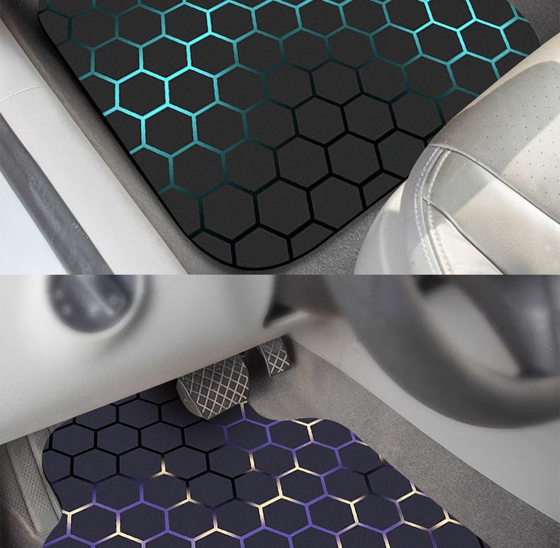 New Technology Car Floor Mats, Universal Water-Absorbent, Wear-Resistant and Dirt-Resistant Floor Mats in the Car, Full Set of Decorative Car Mats