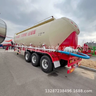 出售半挂车 罐式后翻半挂车 大型颗粒罐式运输半挂车 罐式车