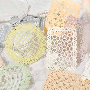 Cross-Border Ancient Forest Meet Alice Series Lace Cut Out Handbag Decorative Collage Material Base Retro Style