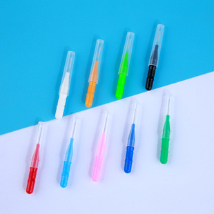 I-shaped Interdental Brush, Straight Handle Interdental Brush, Orthodontic Correction Interdental Brush, Gum Protection, Oral Cleaning Brush, Interdental Brush, Eyebrow Brush