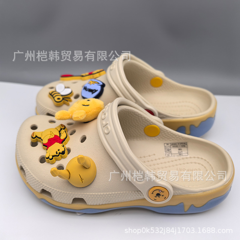 Cross nuevo Mickey cartón de dibujos animados para niños y niñas respirado antideslizante Smurf sandals