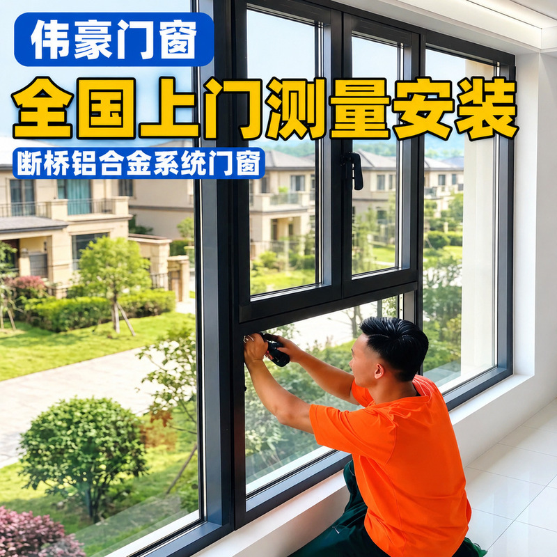 American-style thermal break aluminum alloy doors and windows, custom-made thermal break aluminum windows, soundproof windows, balcony enclosure systems, floor-to-ceiling windows, and glass windows