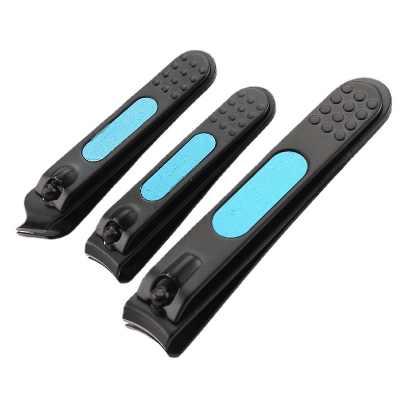 Creative nail clippers with thwarted nail clippers secondary opening black nail clippers sharp thick nail clippers portable nail clippers