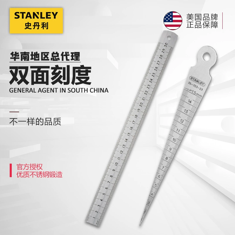 Линейка из нержавеющей стали Stanley алюминиевое сиденье из нержавеющей стали с блистерной метрической квадратной шкалой 35-353