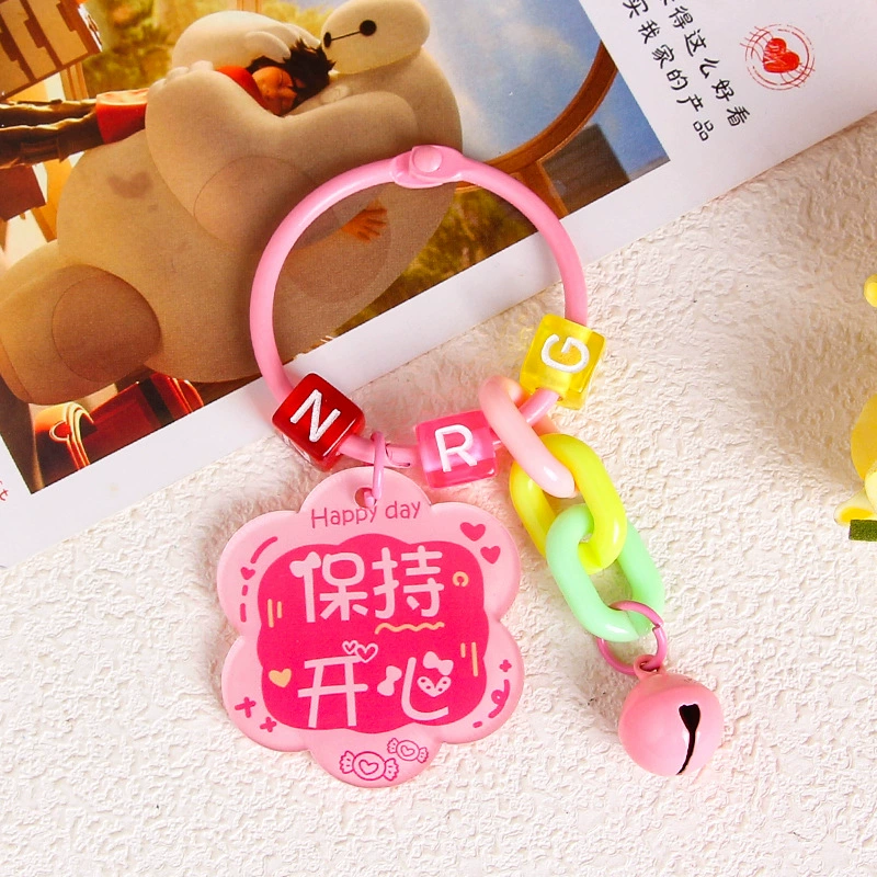 Brand creative acrylic protective amulet, keychain, transparent pendant, bag decoration, decorations