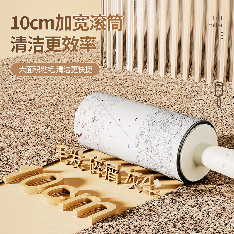 cepillo de pelo adhesivo para mascotas portátil para mascotas tipo rodillo adhesivo para reemplazar papel de polvo adhesivo para eliminar el polvo cepillo de pelo adhesivo