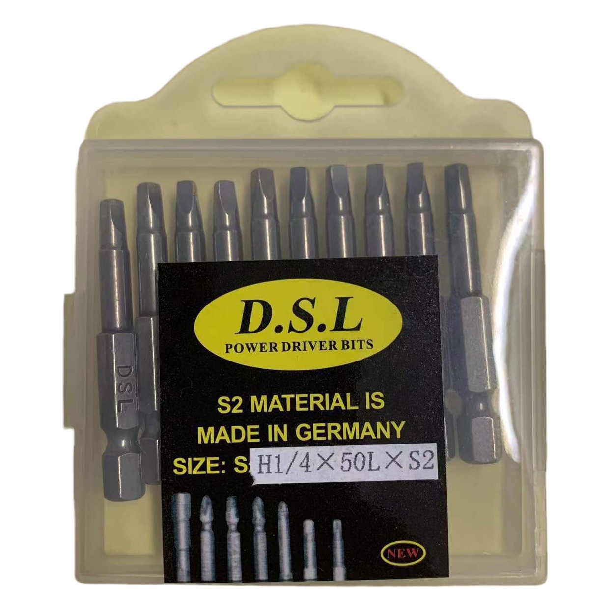 Fuente fabricante DSL Alemania S2 acero de una sola cabeza de forma especial endurecido lote cabeza triángulo cuadrado en forma de U en forma de Y