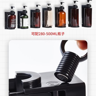 Universal anti-theft shampoo shower gel bottle hotel shampoo bracket adjustable hanger bathroom punch-free soap