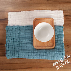 PK7J綠色全棉紗布抹布純棉洗碗布家務清潔布廚房家政保潔布吸水百