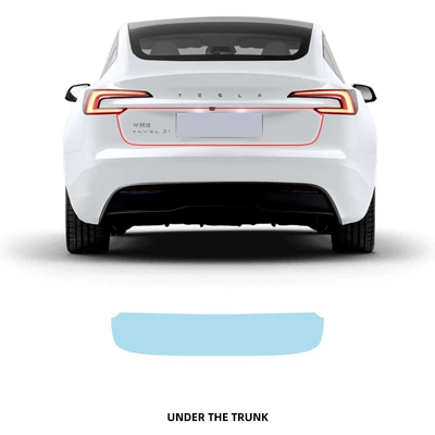Car paint protective film – Model 3 Special TPU Invisible - tpu-membrane-under-the-trunk-imported-tpu-film-special-car-cutting