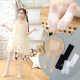 Children's stockings summer thin girls arbitrary cut pantyhose white high elastic non-slip cat claw dance socks wholesale