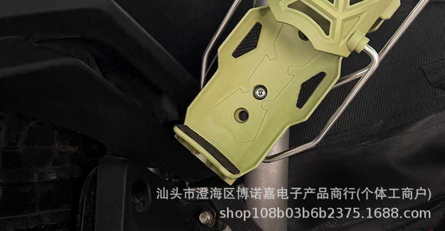 Electric Vehicle Cup Holder, No-Drill Adaptive Motorcycle Cup Holder, Mountable on Guardrails, Rotatable for Delivery Riders