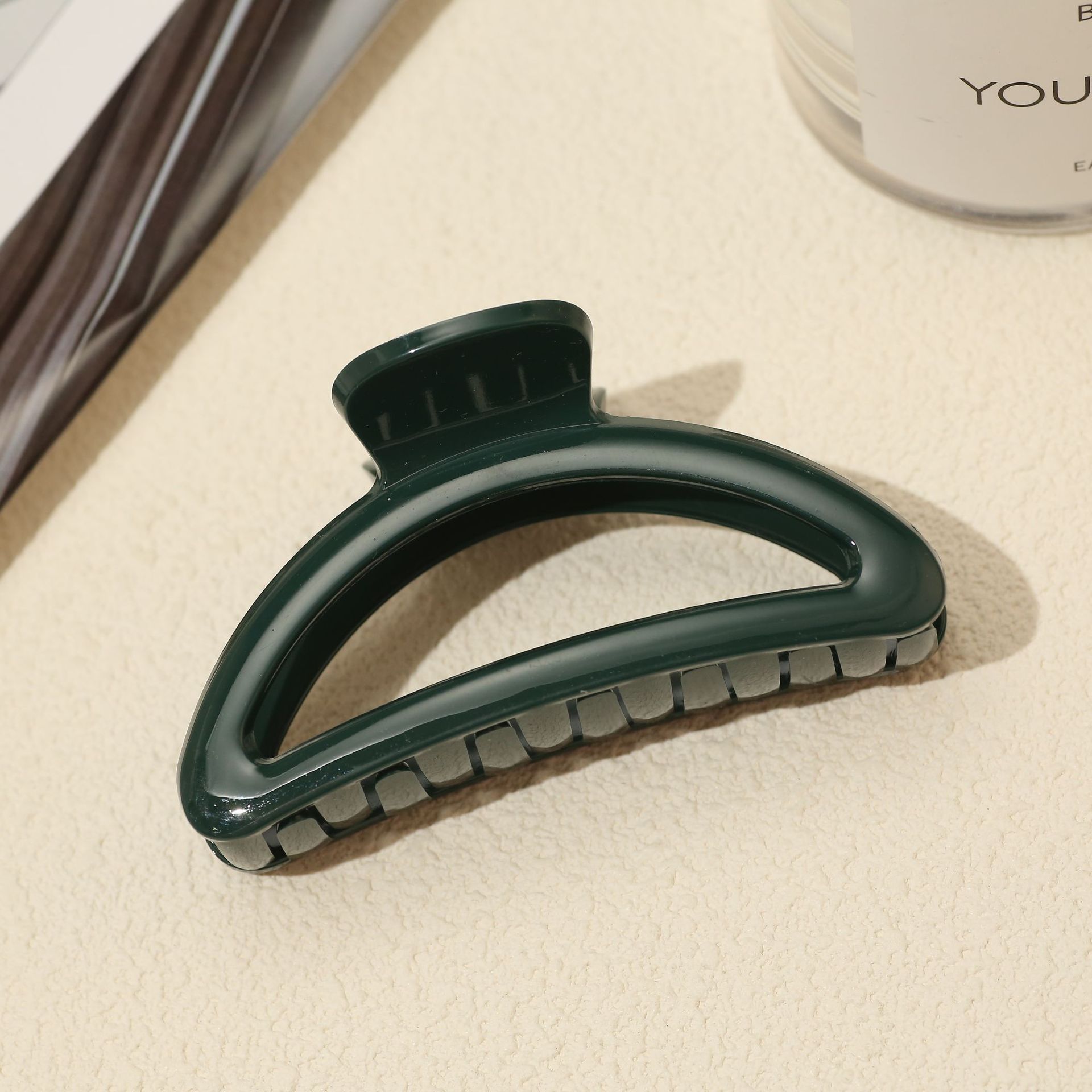 Pinza para el cabello, temperamento femenino, clip de agarre de cara brillante, sentido mediano de alto nivel, parte posterior de la cabeza, clip de tiburón, pequeño volumen de cabello, tocado