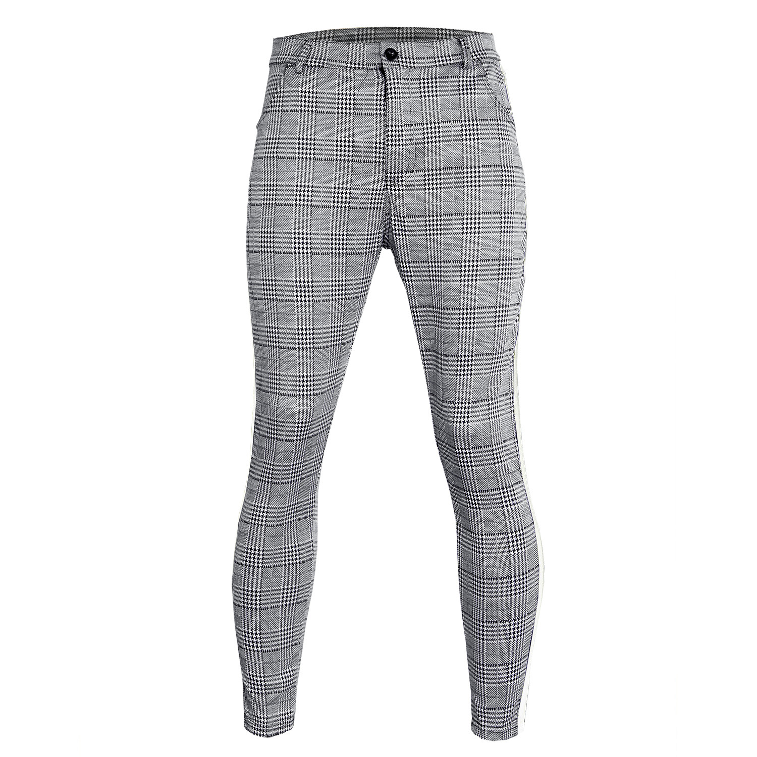 Casual broek heren - geruite broek in streetwear stijl_voghion.com