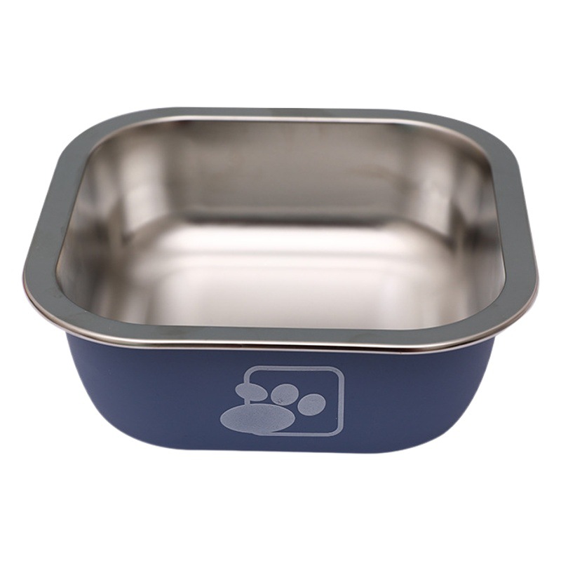 Cuenco de perro de acero inoxidable tazón de fuente de perro antidetonante tazón de comida para perros extra grande tazón de arroz para perros grandes perro mediano alimentador para mascotas