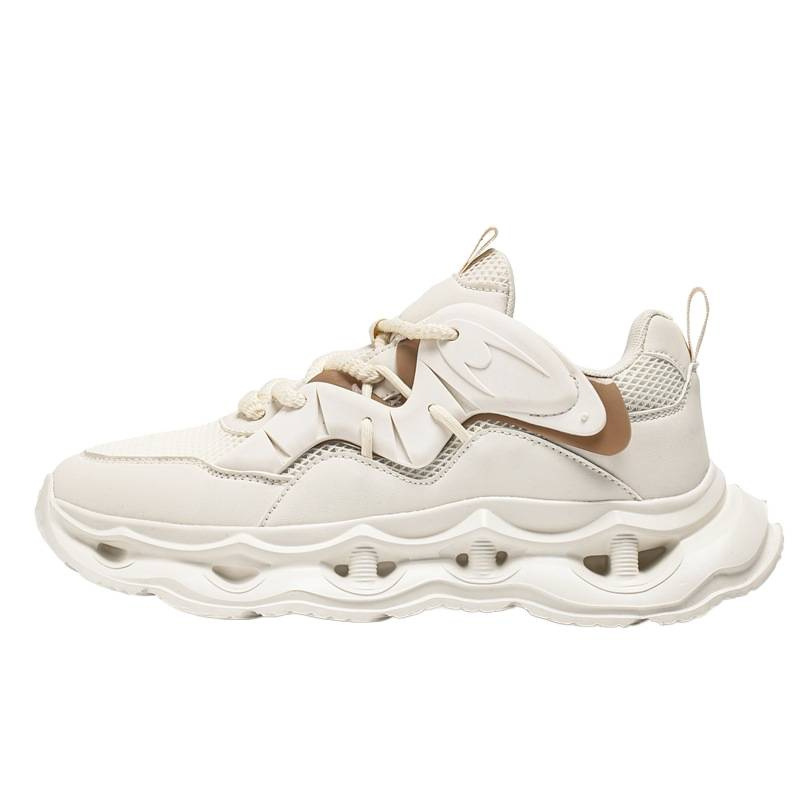 Nuevos zapatos de estilo de hombre de altura de suela gruesa, zapatos deportivos de cuero de marca de moda, aire en vivo, zapatos casuales de hombre para correr al aire libre