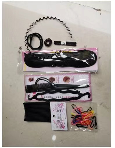 新しいクロスボーダーの人気ドーナツの髪器の丸子の髪飾りセット|undefined
