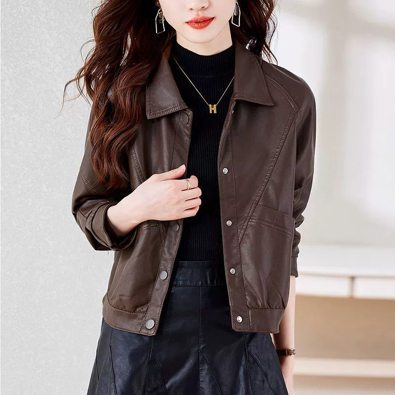 Short autumn jacket for leisure, high-quality style