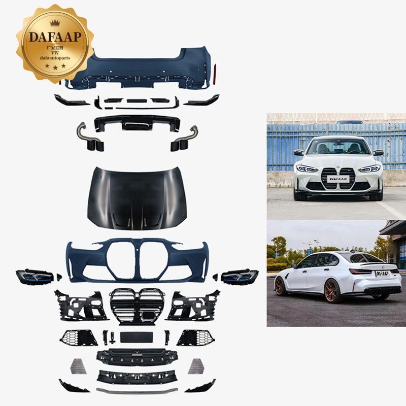 Suitable for Bmw 5 Series F10 Upgrade to F10M4 Style Body Kit, Bumper Grille, Fender, Rear Lip