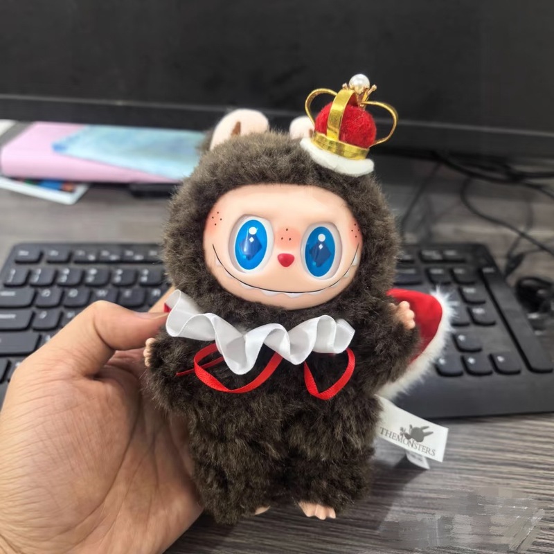 泡泡玛特拉布布labubu公仔小天使毛绒玩具盲盒搪胶脸潮玩手办卡通|undefined