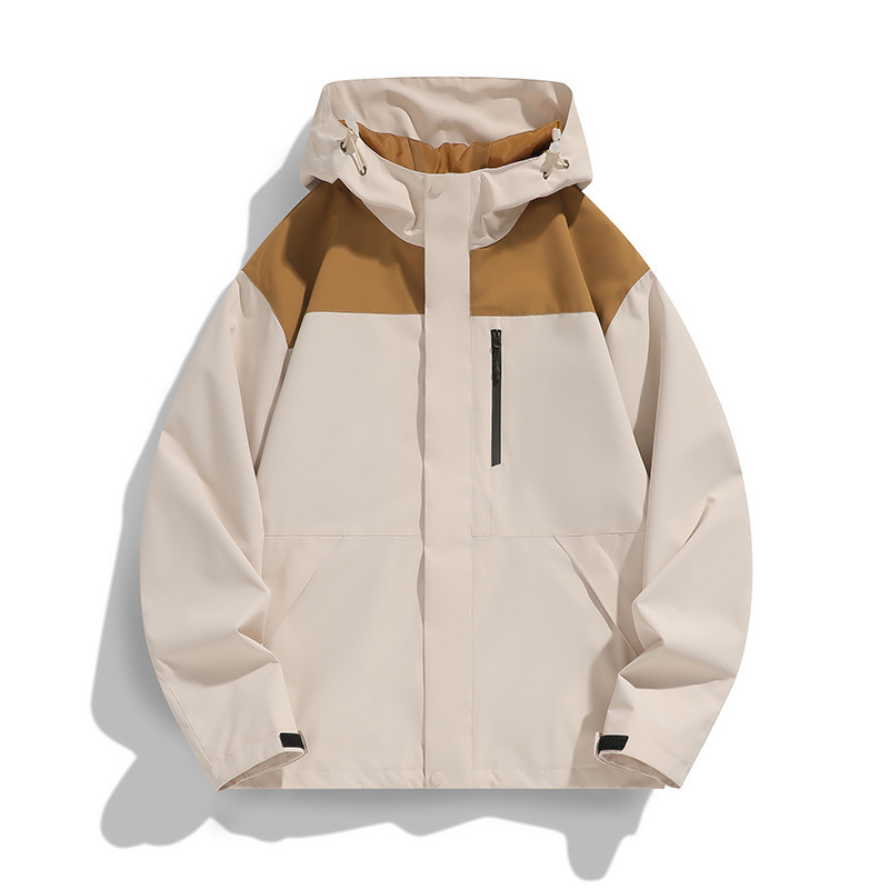 Primavera y otoño al aire libre vestir de asalto chaqueta hombre pareja adolescente color combinación de viaje traje de montaña MD9555