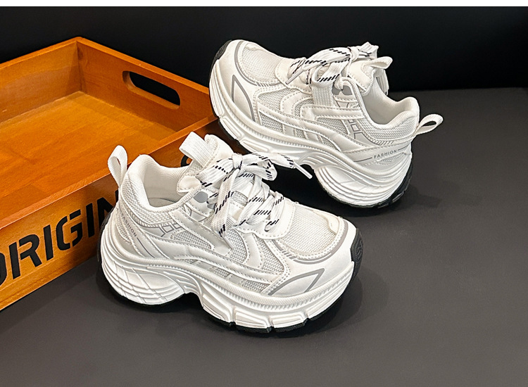 Breathable Double Mesh Kids Sneakers Lightweight Slip-on Trainers_voghion.com