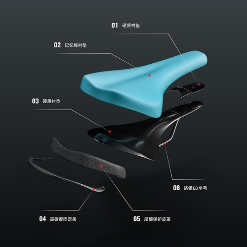 Cross-border personalized bicycle seat cushion, outdoor riding saddle, comfortable shock-absorbing mountain bike seat bag, bicycle accessories