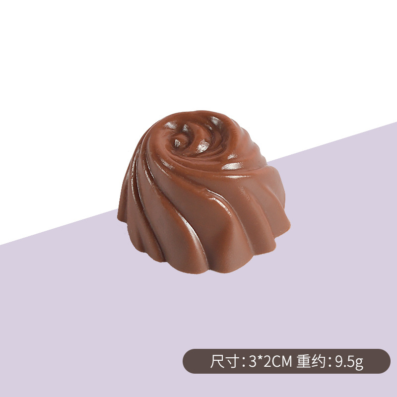 2022 nuevo PVC simulación chocolate apoyos modelo Dollhouse postre modelo ventana pantalla apoyos