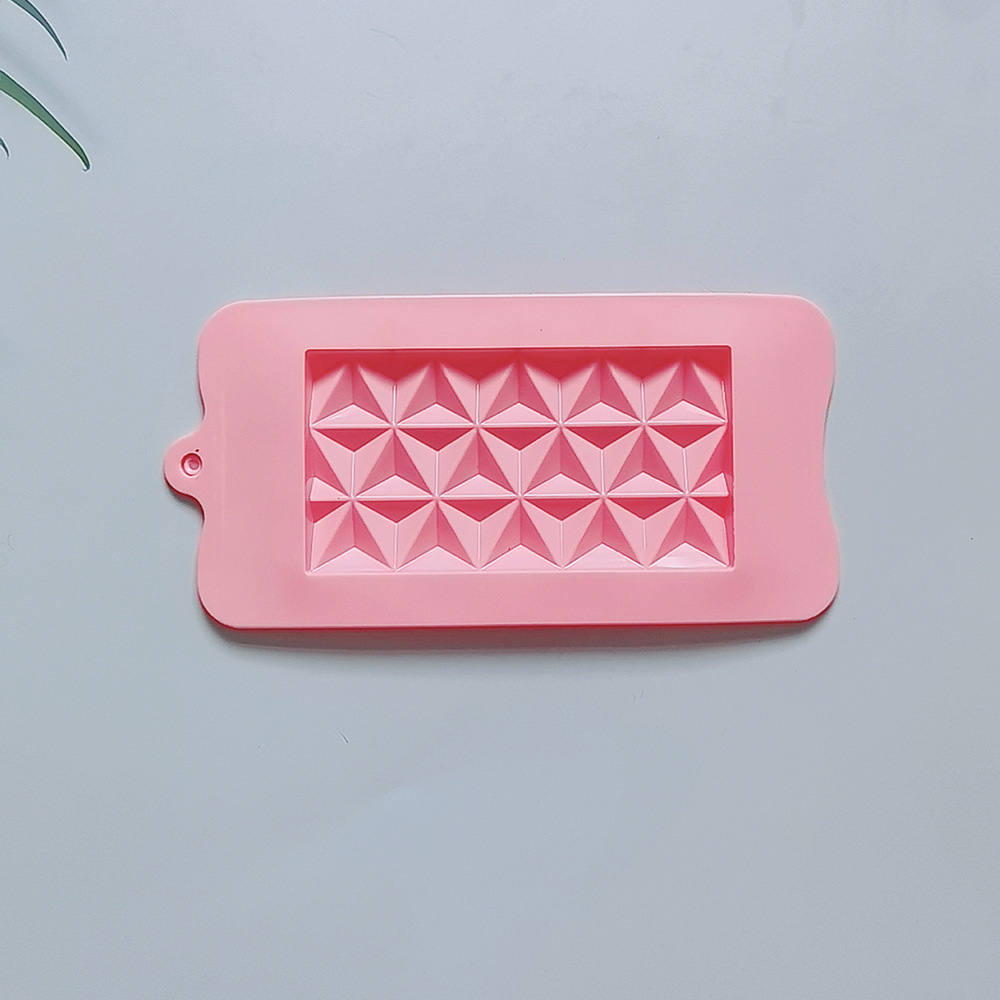 Triángulo chocolate 468 galletas molde de silicona pastel helado pudín molde de postre jabón utensilios de cocción