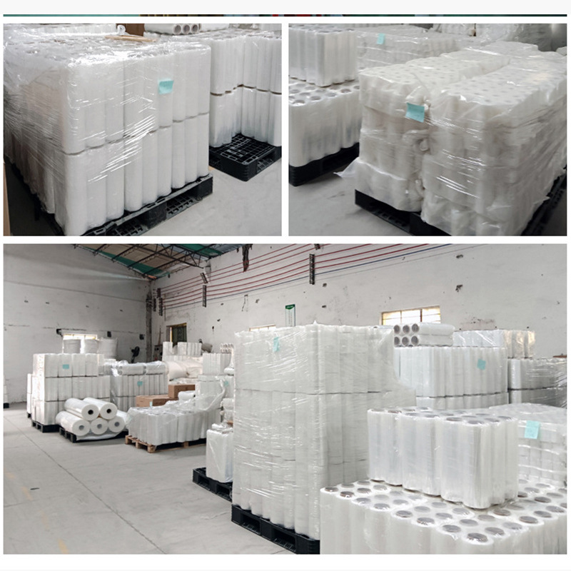 Película de estiramiento PE película de plástico bobinado embalaje protección de refuerzo gran venta al por mayor película de embalaje industrial suministro directo de fábrica