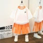 宽松短袖跑步女童运动服
