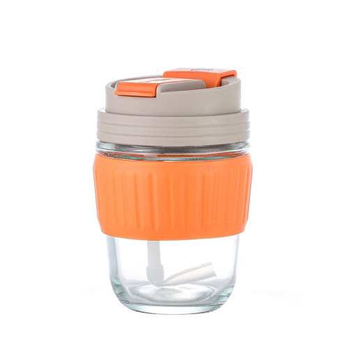 New Product Glass Dual-Sip Cup, Coffee & Water Cup for Men and Women Students, Convenient Mug, Simple Straw Cup