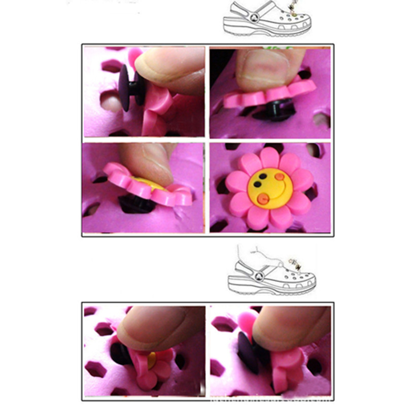 Flower Shoe Accessories PVC All Seasons Shoe Buckle display picture 5