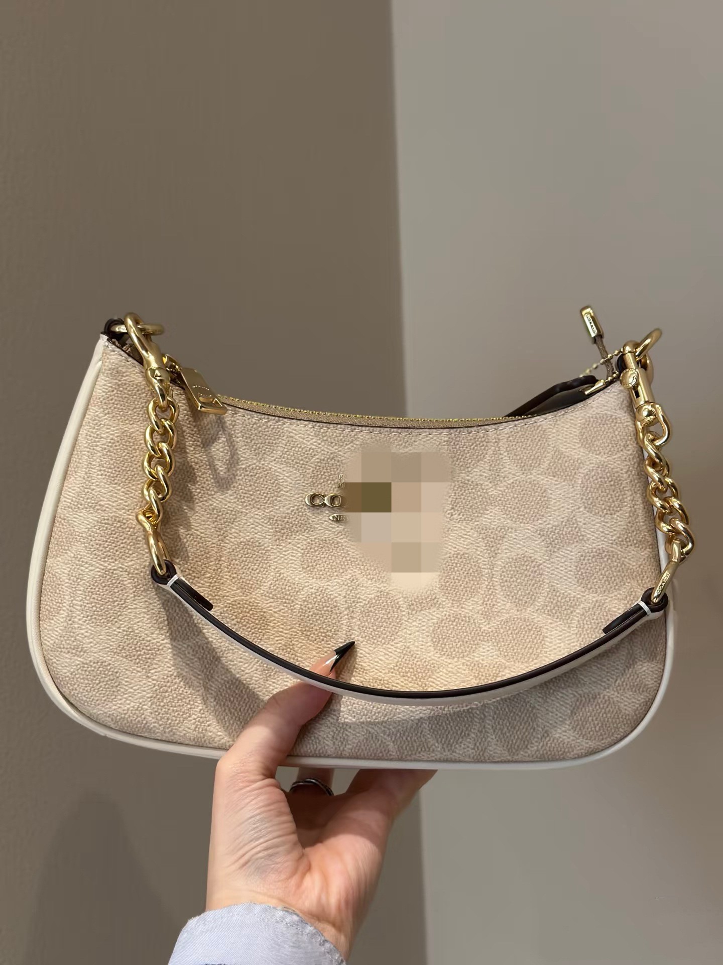 Bolso de mujer Kou nuevo bolso de hombro Teri25 retro color a juego bolso de axila cadena bolso de mahjong hombro pequeño bolso cuadrado mujer