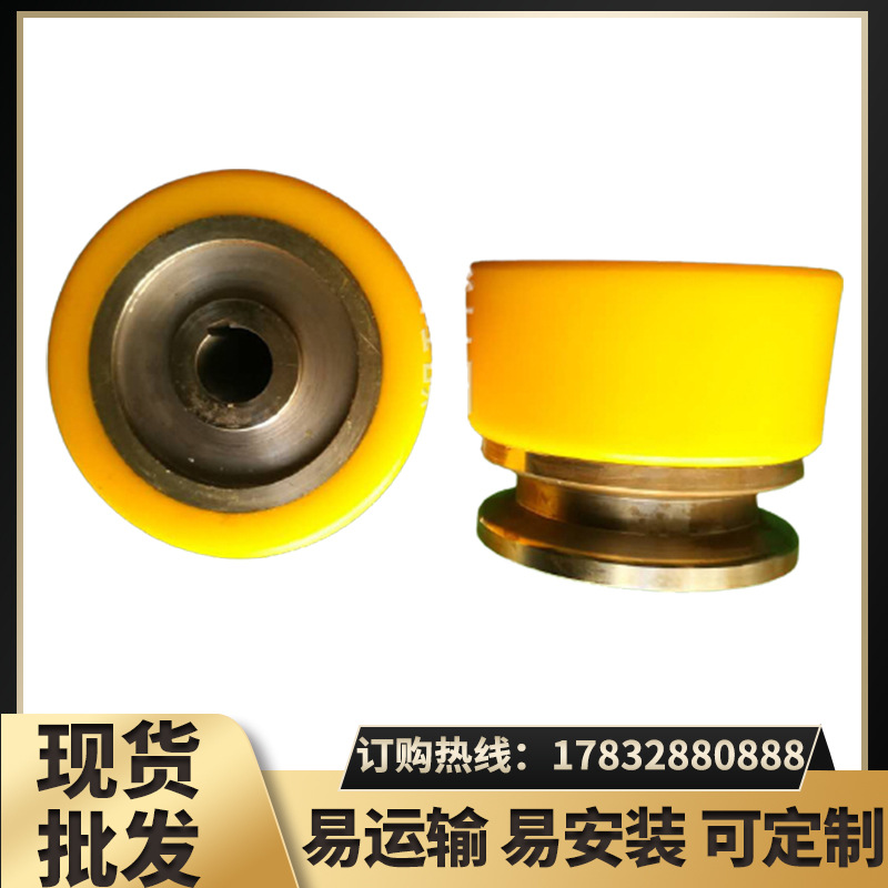 厂家供应工业聚氨酯橡胶万向轮 聚氨酯铁芯脚轮 pu摩擦轮