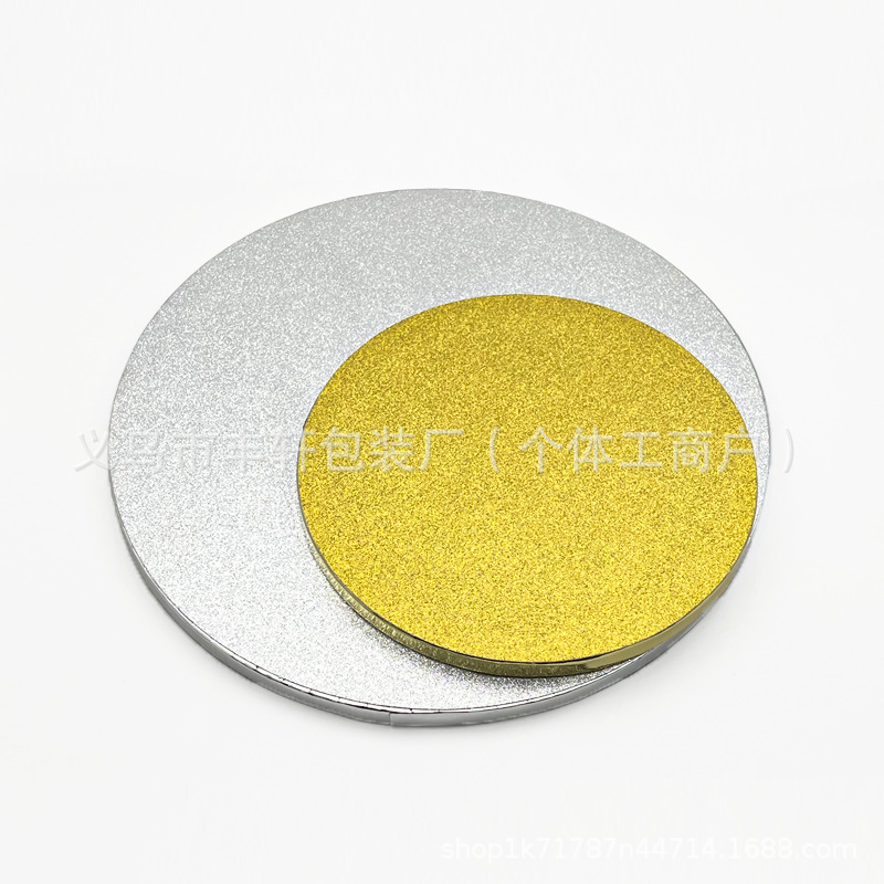 Comercio exterior productos de panadería de 10 pulgadas base de pastel de color cebolla dorado esmerilado textura de papel corrugado proveedor de base de pastel al por mayor