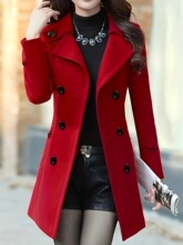I 58861 Woolen Coat Women Slim Fit �n���@�����Ӵ���